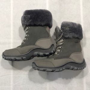 Pajar grey waterproof leather storm boots size 36